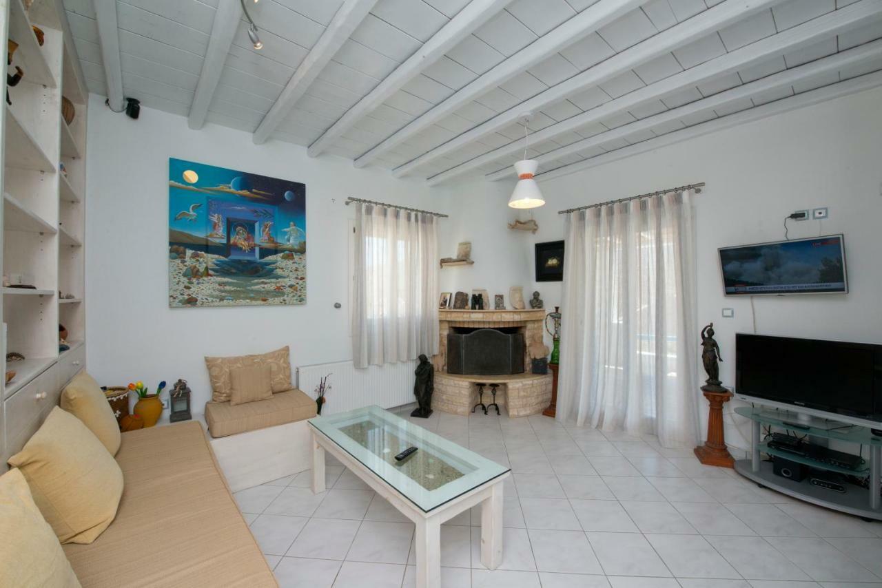 Wild View Mykonos Villa Merchia Beach ภายนอก รูปภาพ